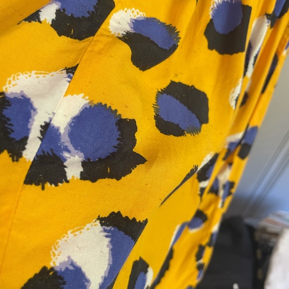 Topshop Yellow and Blue Leopard Print Dress - Picture 6 of 6